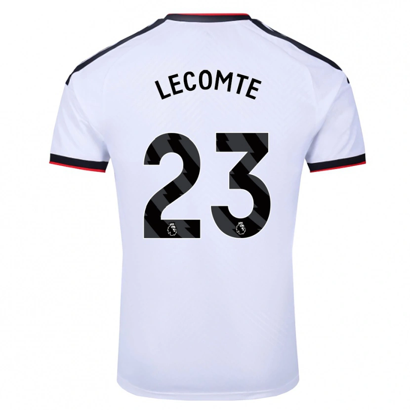 Danxen Kvinnor Benjamin Lecomte #23 Vit Svart Röd Hemmatröja Matchtröjor 2026/27 Tröjor T-Tröja