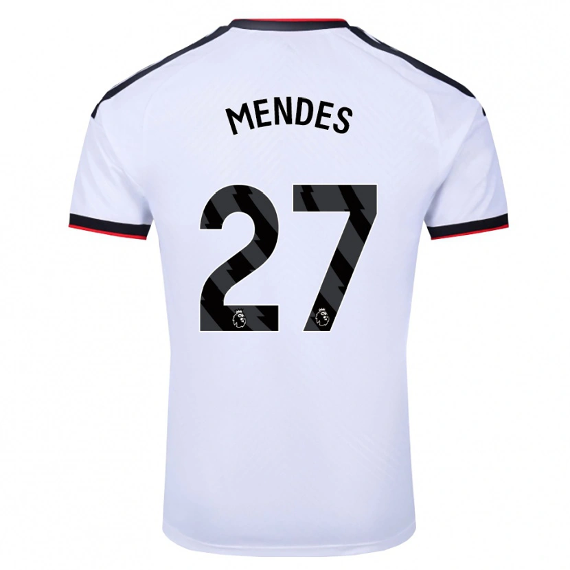Danxen Kvinnor Megalie Mendes #27 Vit Svart Röd Hemmatröja Matchtröjor 2026/27 Tröjor T-Tröja