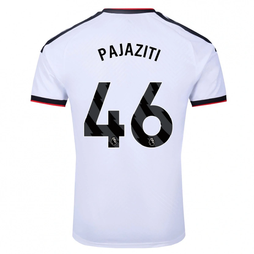 Danxen Kvinnor Adrion Pajaziti #46 Vit Svart Röd Hemmatröja Matchtröjor 2026/27 Tröjor T-Tröja