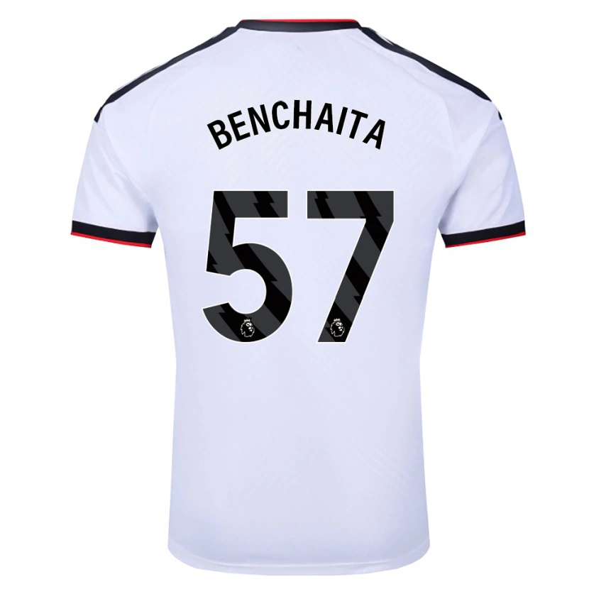 Danxen Kvinnor Nazim Benchaita #57 Vit Svart Röd Hemmatröja Matchtröjor 2026/27 Tröjor T-Tröja