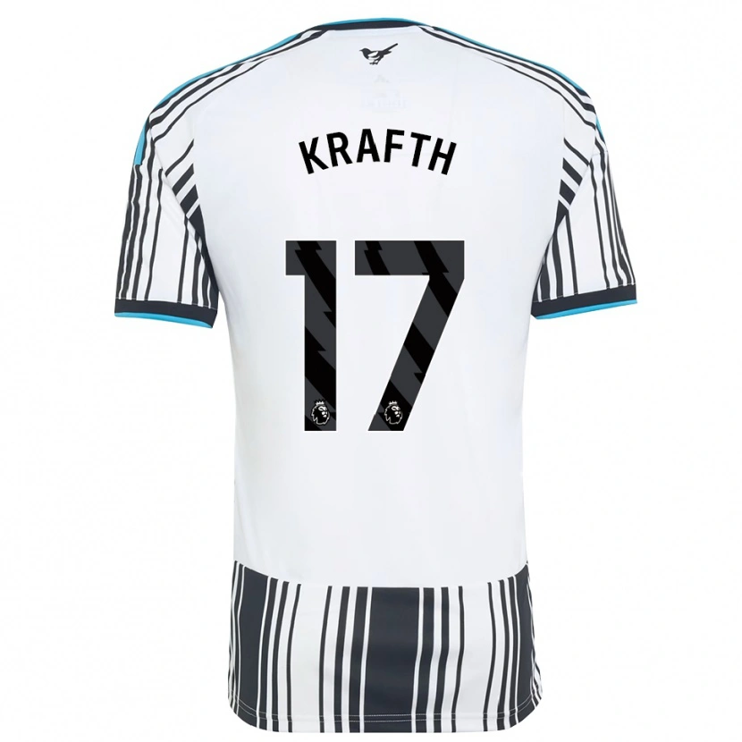 Danxen Kvinnor Emil Krafth #17 Himmelsblå Svart Vit Hemmatröja Matchtröjor 2026/27 Tröjor T-Tröja