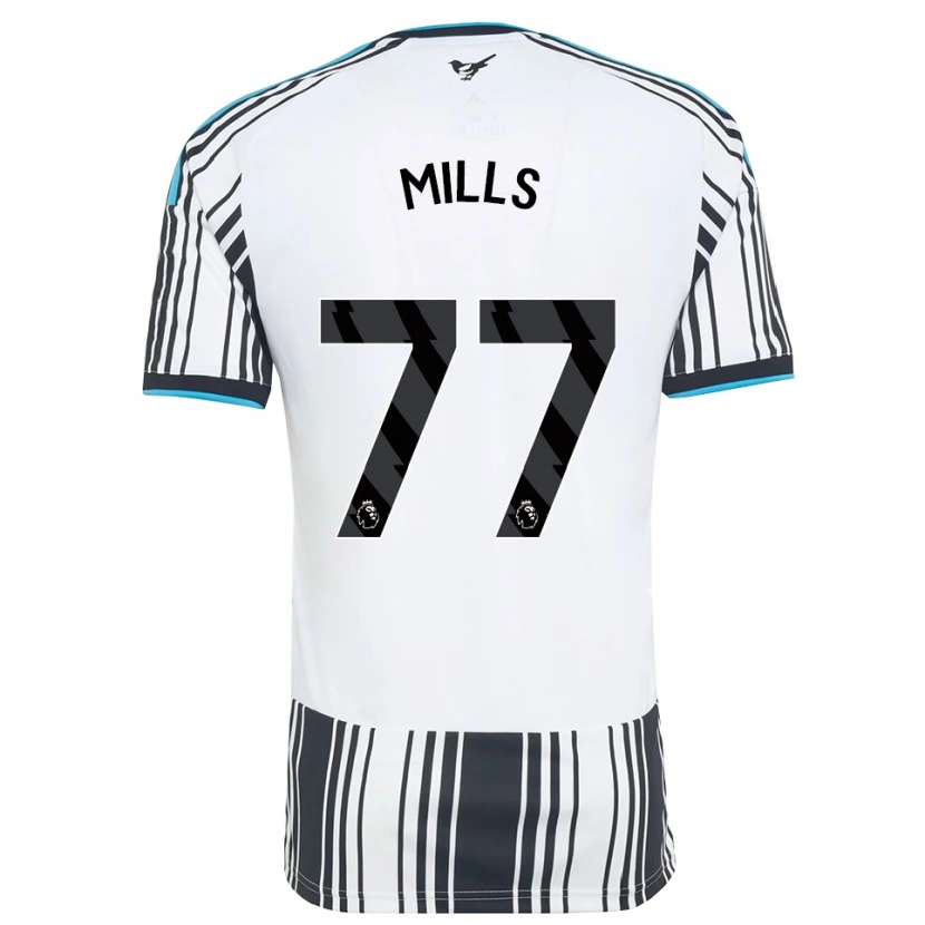 Danxen Kvinnor Michael Mills #77 Himmelsblå Svart Vit Hemmatröja Matchtröjor 2026/27 Tröjor T-Tröja