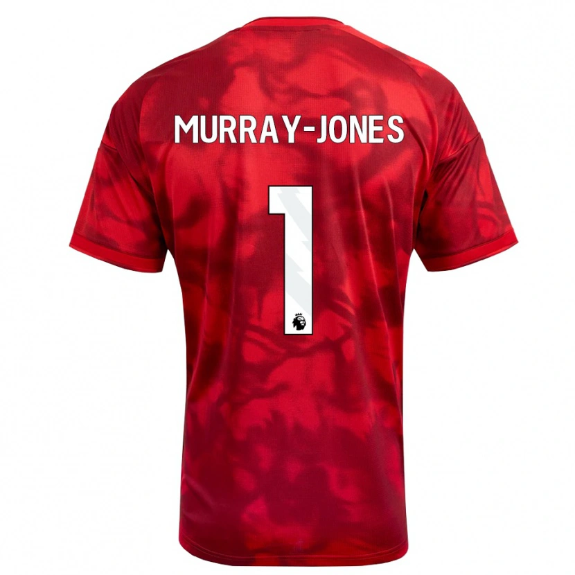 Danxen Kvinnor George Murray-Jones #1 Karmosinröd Vit Hemmatröja Matchtröjor 2026/27 Tröjor T-Tröja