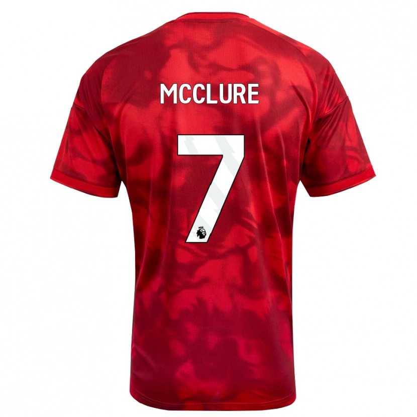 Danxen Kvinnor Blaine Mcclure #7 Karmosinröd Vit Hemmatröja Matchtröjor 2026/27 Tröjor T-Tröja