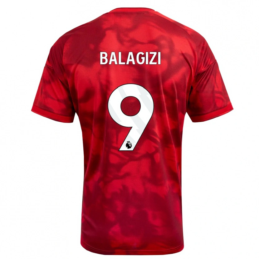 Danxen Kvinnor Basima Balagizi #9 Karmosinröd Vit Hemmatröja Matchtröjor 2026/27 Tröjor T-Tröja