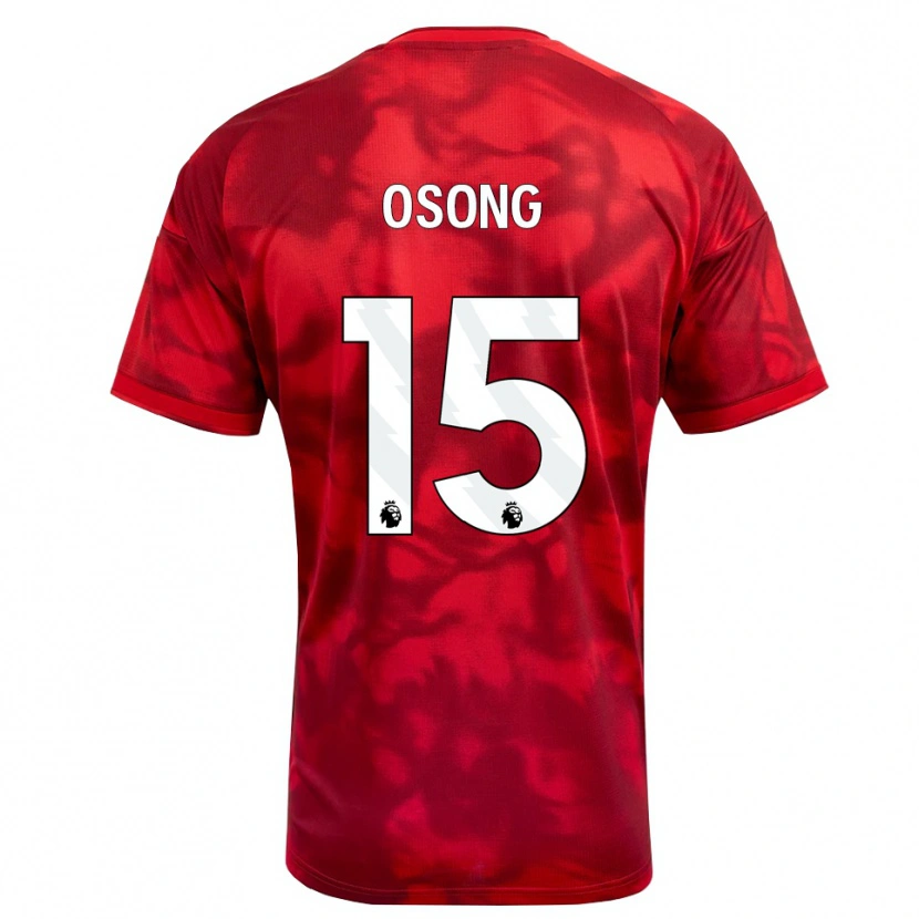 Danxen Kvinnor Detlef Esapa Osong #15 Karmosinröd Vit Hemmatröja Matchtröjor 2026/27 Tröjor T-Tröja