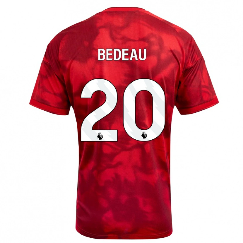 Danxen Kvinnor Naomi Bedeau #20 Karmosinröd Vit Hemmatröja Matchtröjor 2026/27 Tröjor T-Tröja