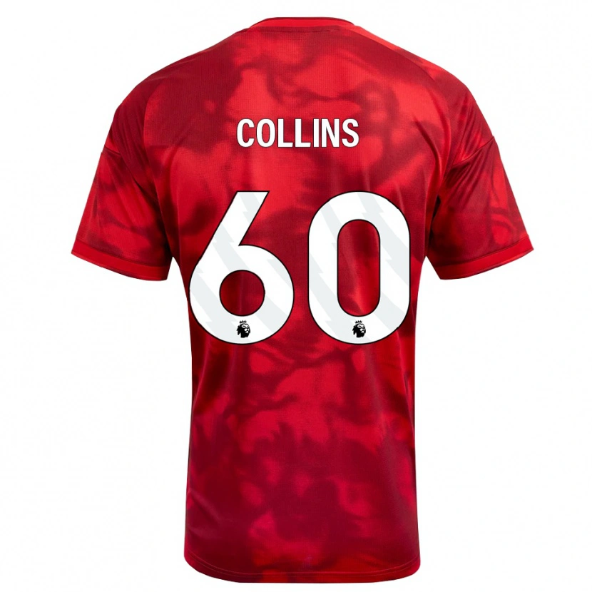 Danxen Kvinnor Sam Collins #60 Karmosinröd Vit Hemmatröja Matchtröjor 2026/27 Tröjor T-Tröja