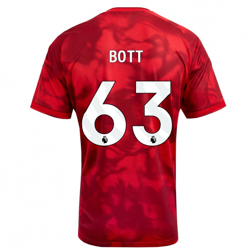 Danxen Kvinnor Aaron Bott #63 Karmosinröd Vit Hemmatröja Matchtröjor 2026/27 Tröjor T-Tröja