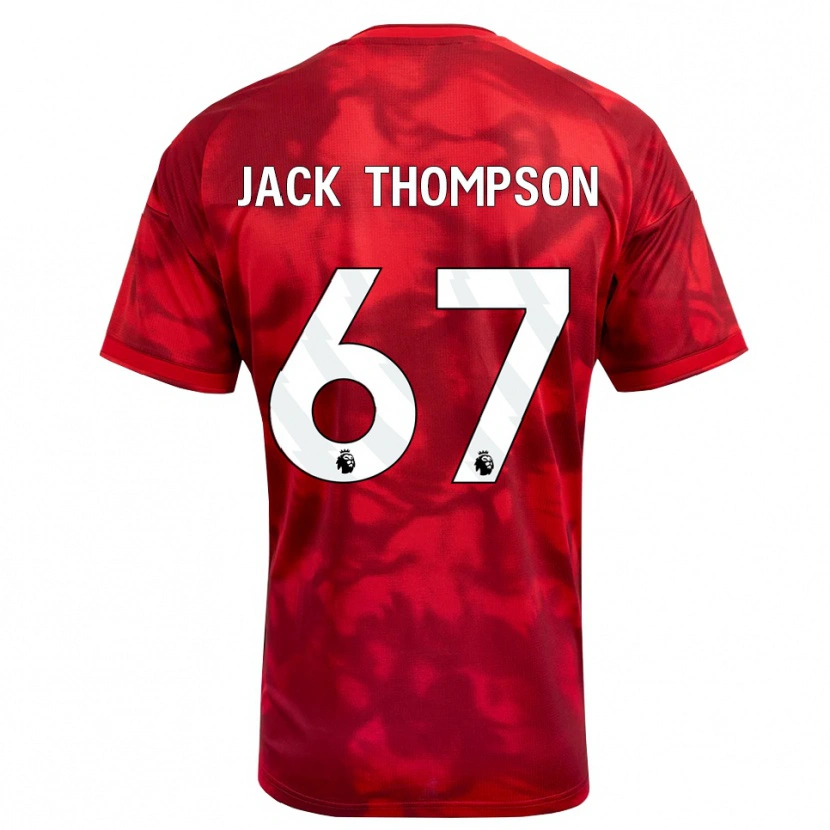 Danxen Kvinnor Jack Thompson #67 Karmosinröd Vit Hemmatröja Matchtröjor 2026/27 Tröjor T-Tröja