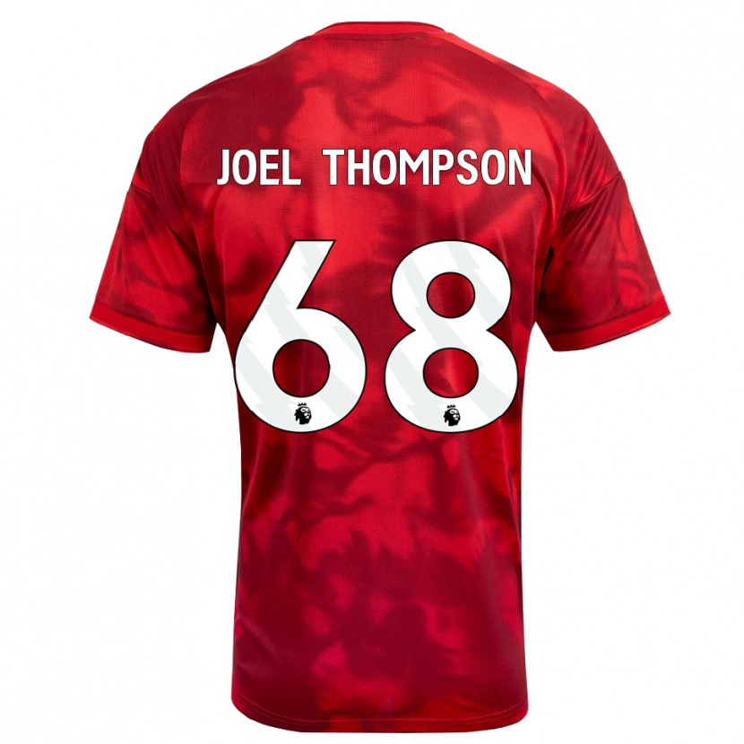 Danxen Kvinnor Joel Thompson #68 Karmosinröd Vit Hemmatröja Matchtröjor 2026/27 Tröjor T-Tröja