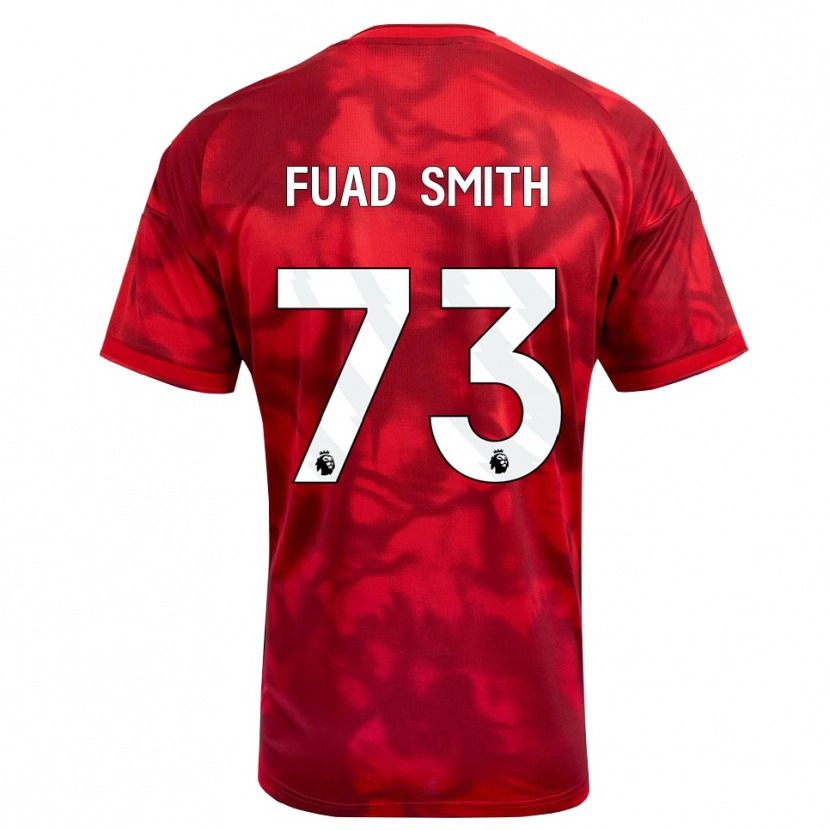 Danxen Kvinnor Fuad Smith #73 Karmosinröd Vit Hemmatröja Matchtröjor 2026/27 Tröjor T-Tröja