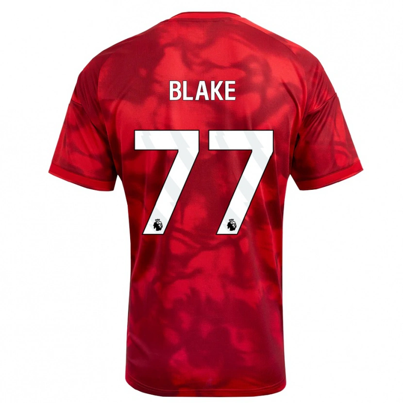 Danxen Kvinnor Zyan Blake #77 Karmosinröd Vit Hemmatröja Matchtröjor 2026/27 Tröjor T-Tröja