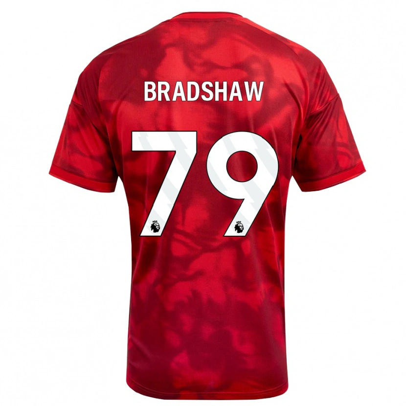 Danxen Kvinnor Alfie Bradshaw #79 Karmosinröd Vit Hemmatröja Matchtröjor 2026/27 Tröjor T-Tröja