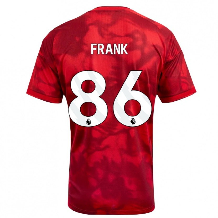 Danxen Kvinnor Frank Djamna #86 Karmosinröd Vit Hemmatröja Matchtröjor 2026/27 Tröjor T-Tröja