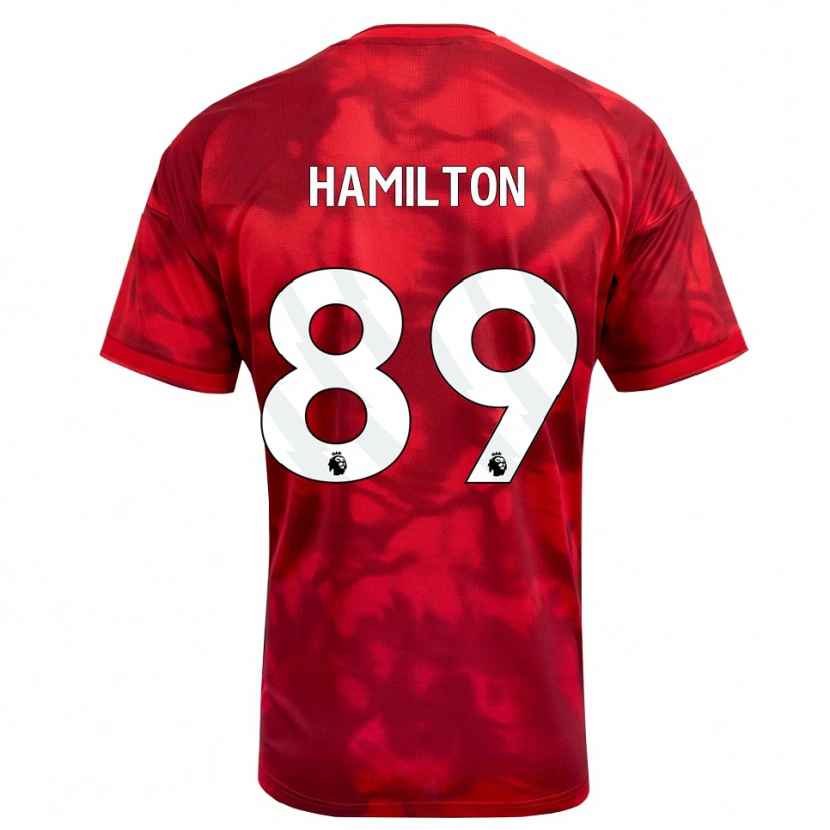 Danxen Kvinnor Scott Hamilton #89 Karmosinröd Vit Hemmatröja Matchtröjor 2026/27 Tröjor T-Tröja