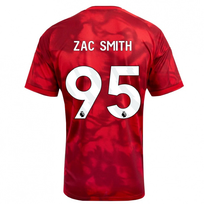 Danxen Kvinnor Zac Smith #95 Karmosinröd Vit Hemmatröja Matchtröjor 2026/27 Tröjor T-Tröja
