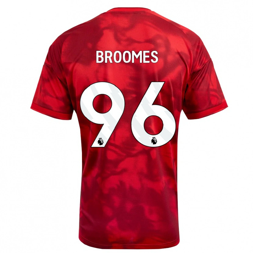 Danxen Kvinnor Ethan Broomes #96 Karmosinröd Vit Hemmatröja Matchtröjor 2026/27 Tröjor T-Tröja