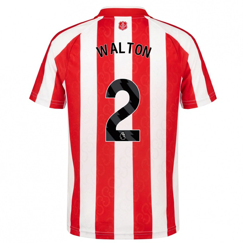 Danxen Kvinnor Robert Walton #2 Röd Vit Svart Hemmatröja Matchtröjor 2026/27 Tröjor T-Tröja