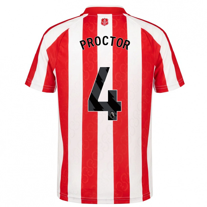 Danxen Kvinnor Tom Proctor #4 Röd Vit Svart Hemmatröja Matchtröjor 2026/27 Tröjor T-Tröja