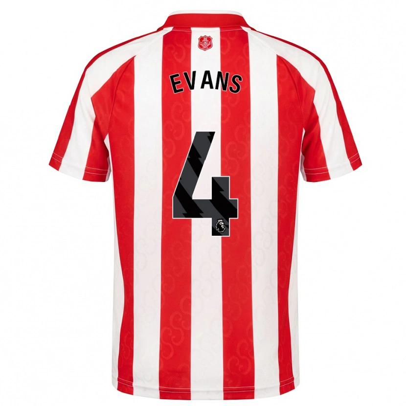 Danxen Kvinnor Corry Evans #4 Röd Vit Svart Hemmatröja Matchtröjor 2026/27 Tröjor T-Tröja