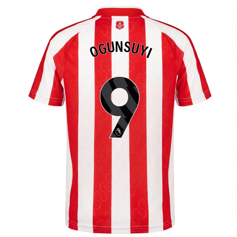 Danxen Kvinnor Trey Samuel-Ogunsuyi #9 Röd Vit Svart Hemmatröja Matchtröjor 2026/27 Tröjor T-Tröja