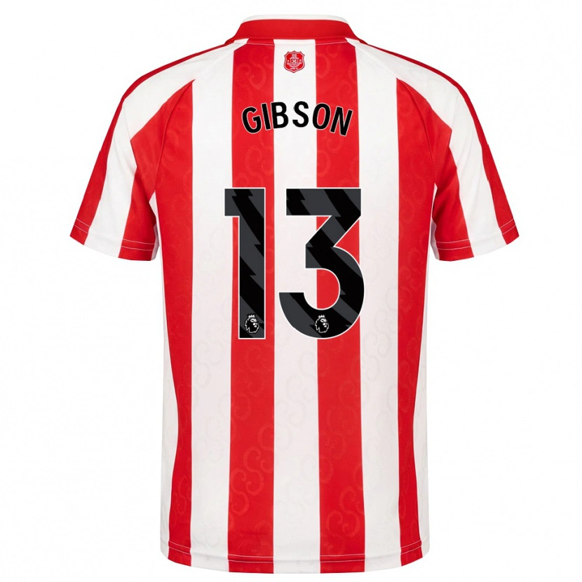Danxen Kvinnor Lewie Gibson #13 Röd Vit Svart Hemmatröja Matchtröjor 2026/27 Tröjor T-Tröja