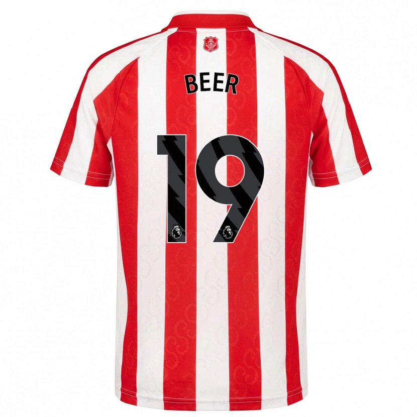 Danxen Kvinnor Megan Beer #19 Röd Vit Svart Hemmatröja Matchtröjor 2026/27 Tröjor T-Tröja
