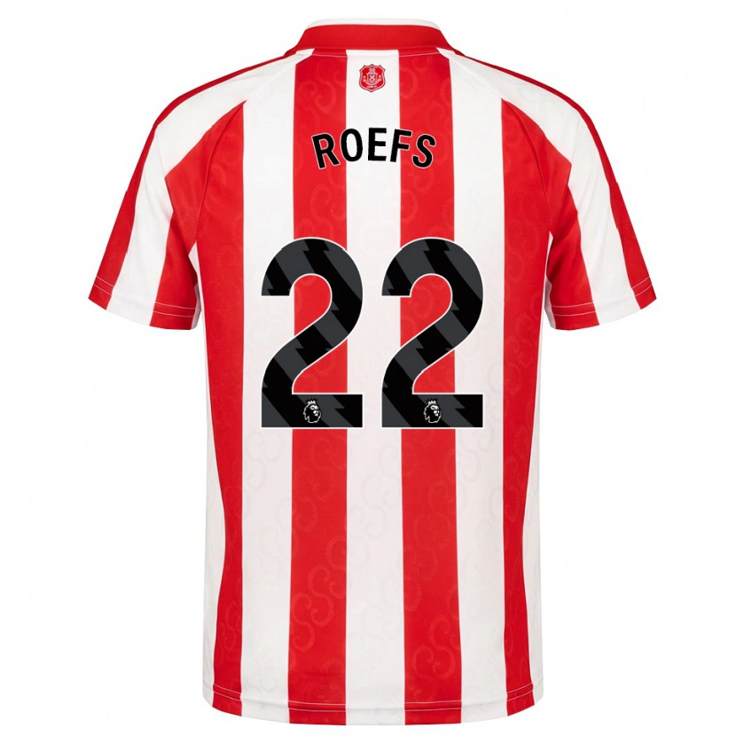 Danxen Kvinnor Robin Roefs #22 Röd Vit Svart Hemmatröja Matchtröjor 2026/27 Tröjor T-Tröja
