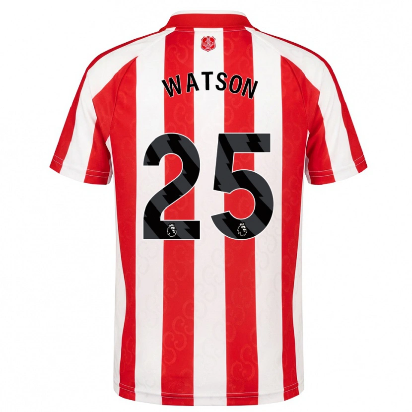 Danxen Kvinnor Katy Watson #25 Röd Vit Svart Hemmatröja Matchtröjor 2026/27 Tröjor T-Tröja