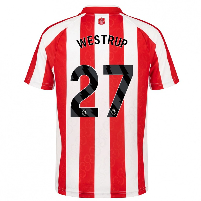 Danxen Kvinnor Brianna Westrup #27 Röd Vit Svart Hemmatröja Matchtröjor 2026/27 Tröjor T-Tröja
