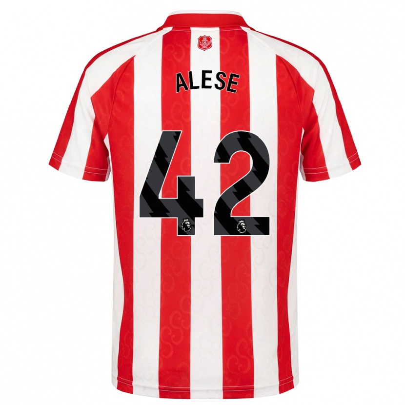 Danxen Kvinnor Aji Alese #42 Röd Vit Svart Hemmatröja Matchtröjor 2026/27 Tröjor T-Tröja