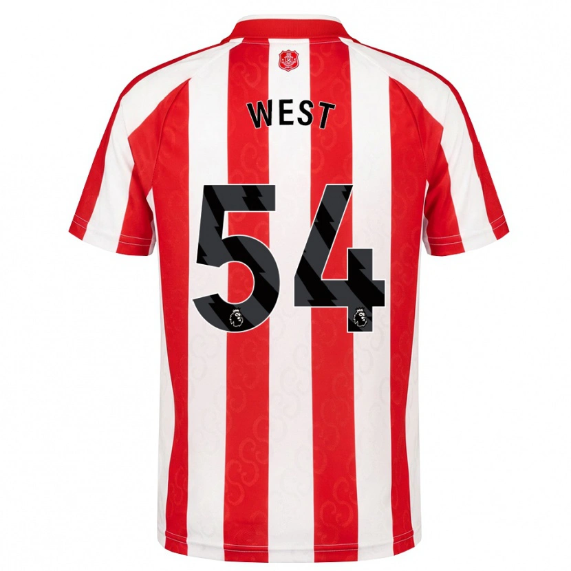 Danxen Kvinnor Ella West #54 Röd Vit Svart Hemmatröja Matchtröjor 2026/27 Tröjor T-Tröja