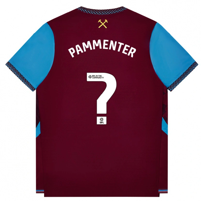 Danxen Kvinnor Bailey Pammenter #0 Vinröd Kornblå Hemmatröja Matchtröjor 2026/27 Tröjor T-Tröja