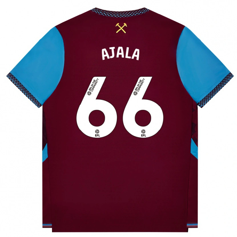 Danxen Kvinnor Joshua Ajala #66 Vinröd Kornblå Hemmatröja Matchtröjor 2026/27 Tröjor T-Tröja