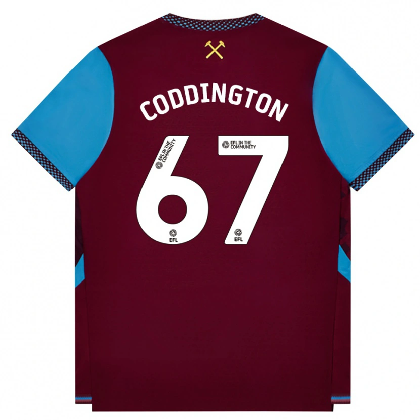 Danxen Kvinnor Remy Coddington #67 Vinröd Kornblå Hemmatröja Matchtröjor 2026/27 Tröjor T-Tröja