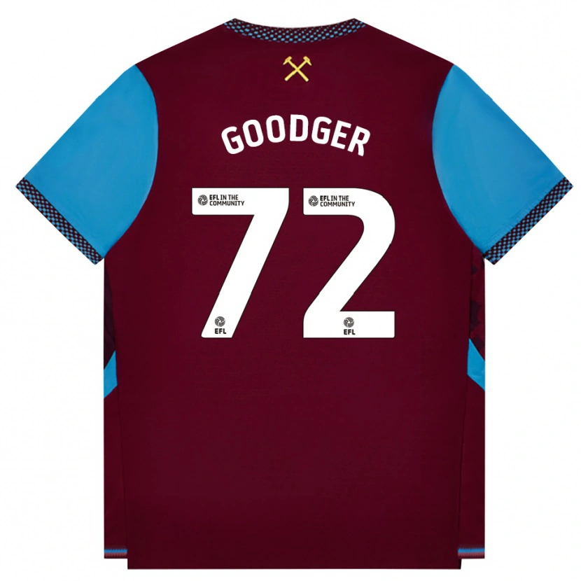 Danxen Kvinnor Tommy Goodger #72 Vinröd Kornblå Hemmatröja Matchtröjor 2026/27 Tröjor T-Tröja