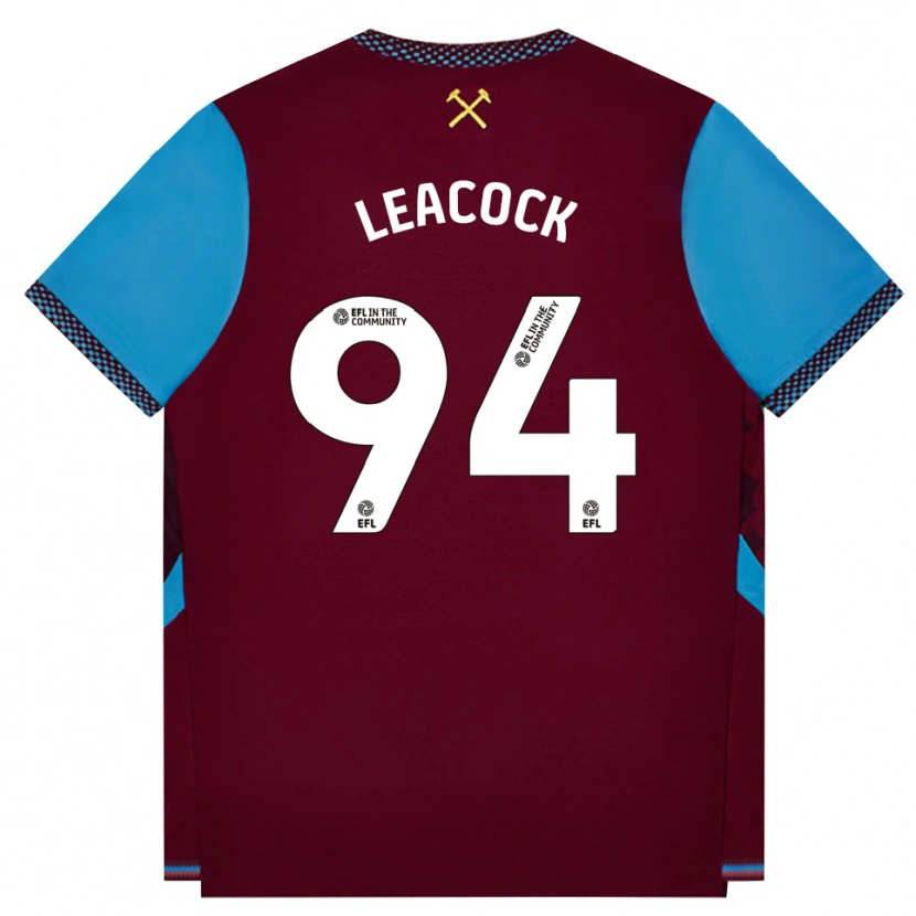Danxen Kvinnor Callum Leacock #94 Vinröd Kornblå Hemmatröja Matchtröjor 2026/27 Tröjor T-Tröja