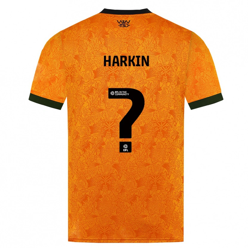 Danxen Kvinnor Lee Harkin #0 Orange Svart Hemmatröja Matchtröjor 2026/27 Tröjor T-Tröja
