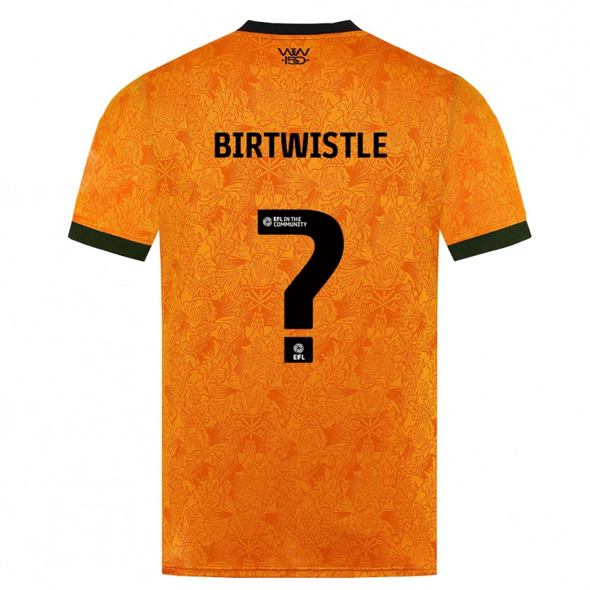 Danxen Kvinnor Harry Birtwistle #0 Orange Svart Hemmatröja Matchtröjor 2026/27 Tröjor T-Tröja