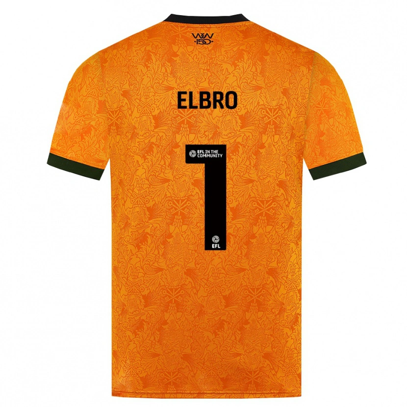 Danxen Kvinnor Maddie Elbro #1 Orange Svart Hemmatröja Matchtröjor 2026/27 Tröjor T-Tröja