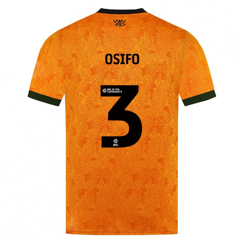 Danxen Kvinnor David Osifo #3 Orange Svart Hemmatröja Matchtröjor 2026/27 Tröjor T-Tröja