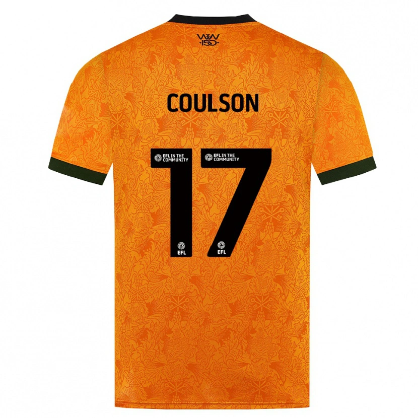 Danxen Kvinnor Tyler Coulson #17 Orange Svart Hemmatröja Matchtröjor 2026/27 Tröjor T-Tröja