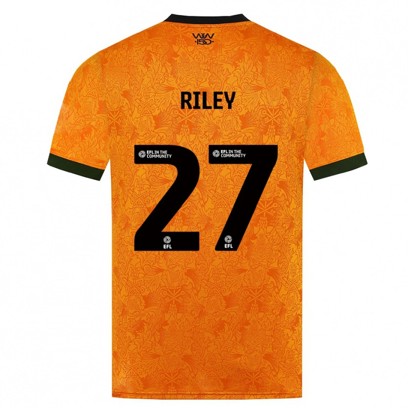 Danxen Kvinnor Lauren Riley #27 Orange Svart Hemmatröja Matchtröjor 2026/27 Tröjor T-Tröja