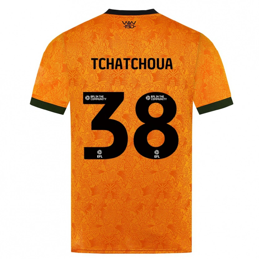 Danxen Kvinnor Jackson Tchatchoua #38 Orange Svart Hemmatröja Matchtröjor 2026/27 Tröjor T-Tröja