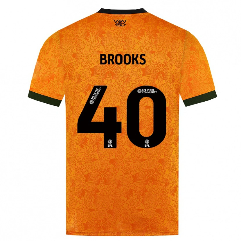 Danxen Kvinnor Alfie Brooks #40 Orange Svart Hemmatröja Matchtröjor 2026/27 Tröjor T-Tröja