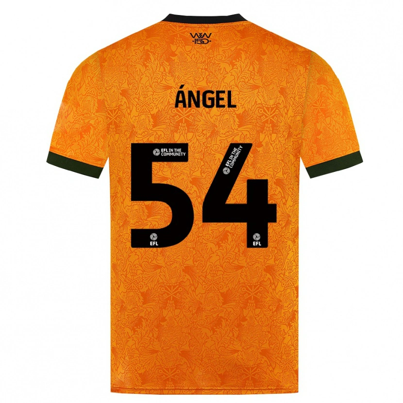 Danxen Kvinnor Dani Ángel #54 Orange Svart Hemmatröja Matchtröjor 2026/27 Tröjor T-Tröja