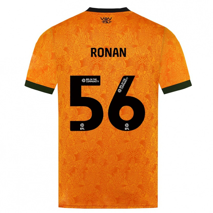 Danxen Kvinnor Connor Ronan #56 Orange Svart Hemmatröja Matchtröjor 2026/27 Tröjor T-Tröja
