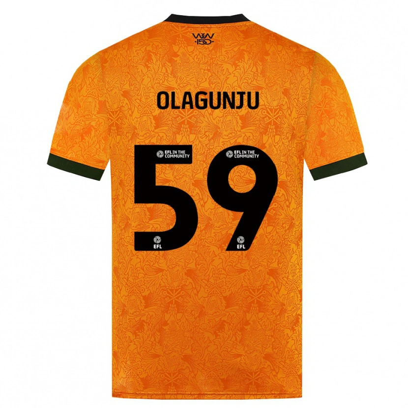 Danxen Kvinnor Saheed Olagunju #59 Orange Svart Hemmatröja Matchtröjor 2026/27 Tröjor T-Tröja