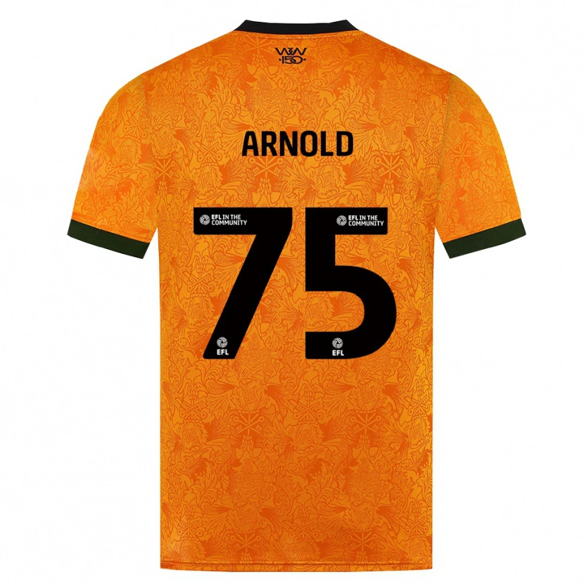 Danxen Kvinnor Alfie Arnold #75 Orange Svart Hemmatröja Matchtröjor 2026/27 Tröjor T-Tröja